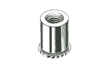 SUSセルスペーサー 材質(ステンレス) 規格(DFSB-M3-3S) 入数(1000) DFSB-M3-3 - （細径セルスペーサー｜M3）：セルフクリンチング
